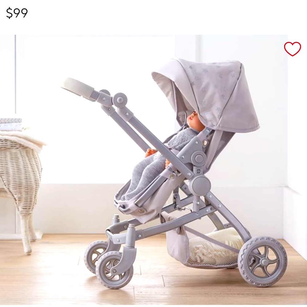 3-in1 Convertible Doll Stroller